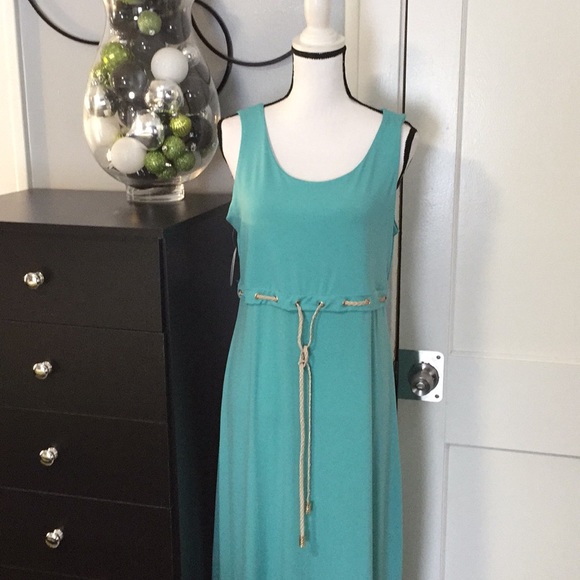 Teal Green Maxi Dress S/M/L - Picture 2 of 6